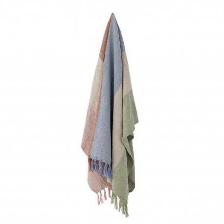 plaid multicolore pastel coton bloomingville kitta
