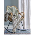 plaid coton recycle naturel beige marron bloomingville marmi