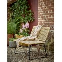 plaid coton recycle naturel beige marron bloomingville marmi