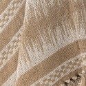 plaid coton recycle naturel beige marron bloomingville marmi