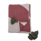 plaid coton recycle rouge bloomingville jolly