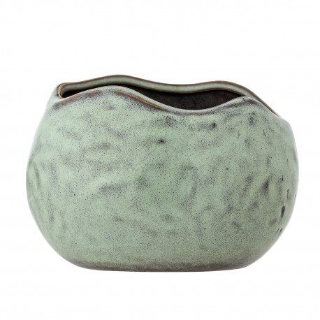 cache pot vert gres organique bloomingville pennie