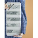 planche a decouper marbre blanc vert rayures bloomingville alessio