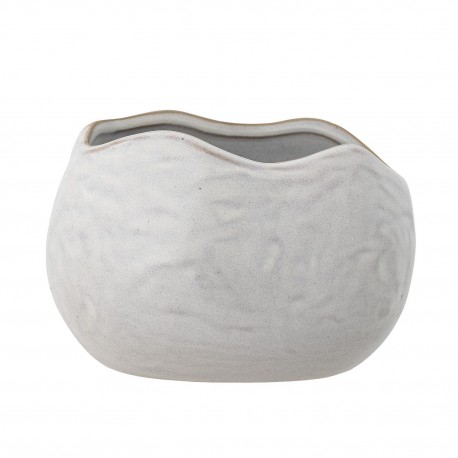 cache pot blanc ceramique organique bloomingville pennie
