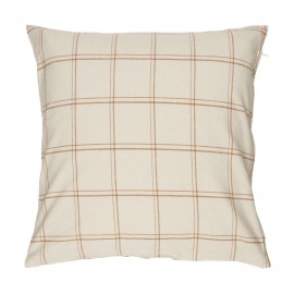 housse de coussin coton grands carreaux marron ib laursen