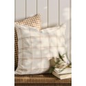 housse de coussin coton grands carreaux marron ib laursen