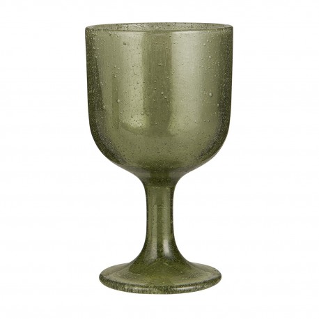 verre a vin sur pied bulles vert ib laursen