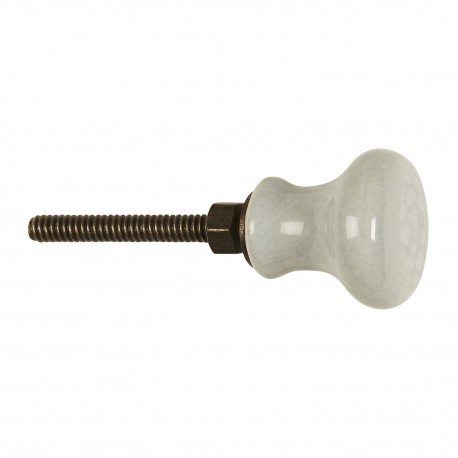 bouton de meuble ceramque gris clair ib laursen