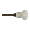 bouton de meuble ceramque gris clair ib laursen