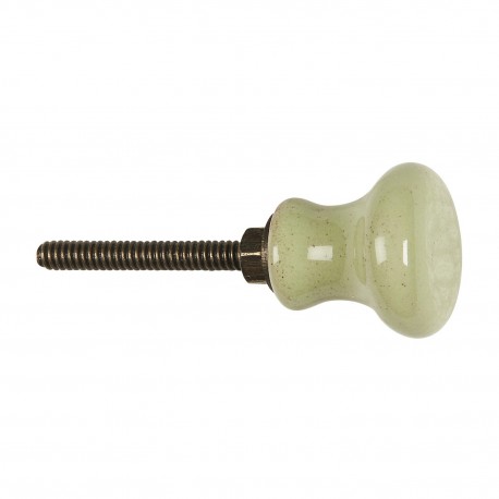 bouton de meuble ceramique vert clair ib laursen
