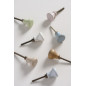 bouton de meuble beige ceramique ib laursen