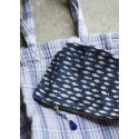 trousse de toilette tissu bleu imprime poissons madam stoltz