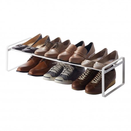 Etagère à chaussures discrète acier Yamazaki Frame