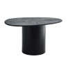 Table basse ovale métal bois manguier Madam Stoltz