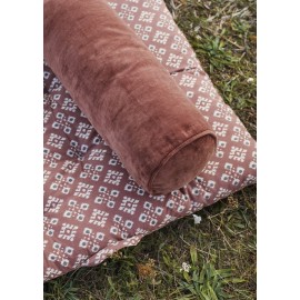 coussin traversin velours rose madam stoltz