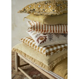 grande housse coussin carreaux jaune moutarde madam stoltz