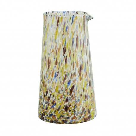 carafe a eau tachetee jaune orange madam stoltz