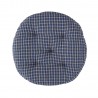 Galette de chaise ronde coton carreaux Madam Stoltz