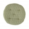 Coussin de chaise rond coton Madam Stoltz
