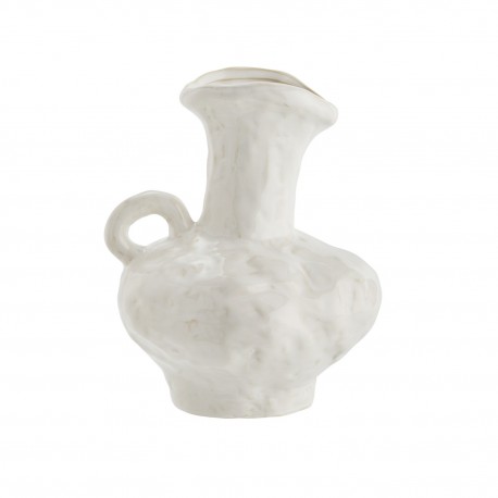 vase gres blanc deforme rustique madam stoltz