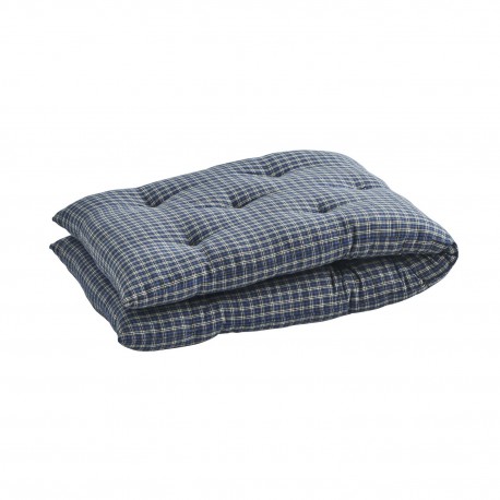 coussin long banc bleu carreaux coton madam stoltz