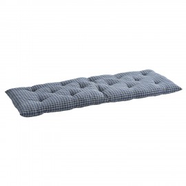 coussin long banc bleu carreaux coton madam stoltz