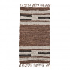 petit tapis cuir marron madam stoltz