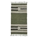 petit tapis vert cuir coton madam stoltz