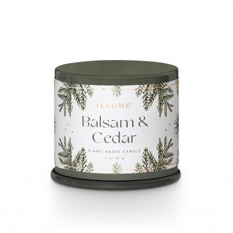 bougie parfumee vegetale cedre balsame illumine bloomingville