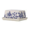 beurrier ceramique motif bleu bloomingville petunia