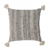 grand coussin salon cozy pompons tons pastel coton bloomingville jehu