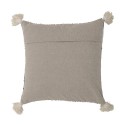 grand coussin salon cozy pompons tons pastel coton bloomingville jehu