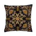 coussin salon brode orange bloomingville colmar