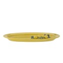 plat de service ovale gres jaune citrons bloomingville limone