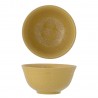 bol gres grave motif relief jaune decoratif bloomingville marsala