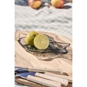 petite assiette poisson verre bleu fonce ib laursen