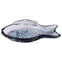 assiette poisson verre bleu ib laursen