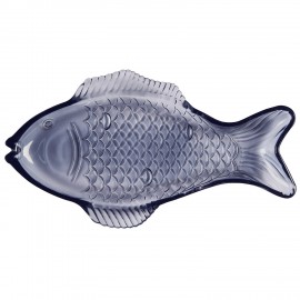 Assiette poisson verre IB Laursen