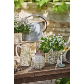 Cache-pot fleuri céramique IB Laursen