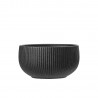 bol design noir gres strie bloomingville neri