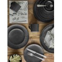 bol design noir gres strie bloomingville neri