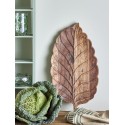plateau de service bois sculpte feuille bloomingville mikko