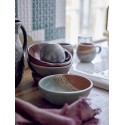 bol assiette chic gres marron peint bloomingville paula