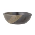 bol assiette chic gres marron peint bloomingville paula