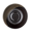 bol assiette chic gres marron peint bloomingville paula