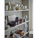 bol assiette chic gres marron peint bloomingville paula