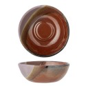 assiette bol gres rouge mauve bloomingville paula