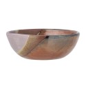 assiette bol gres rouge mauve bloomingville paula