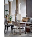coussin salon rectangulaire bleu coton franges bloomingville atitki