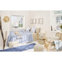 tapis long de couloir bleu marine coton ib laursen